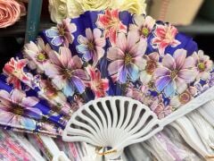 Plastik Desenli Yelpaze