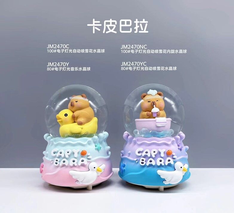 Işıklı Müzikli Püskürtmeli Büyük Boy Kar Küresi