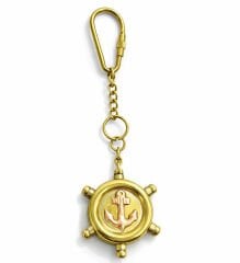 Pirinç Dümen Anahtarlık - Model 1