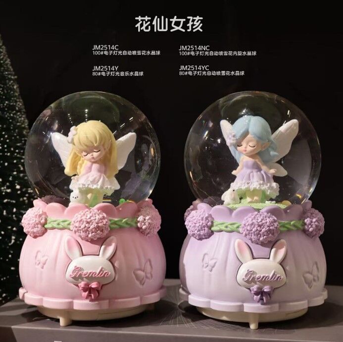 Işıklı Müzikli Püskürtmeli Büyük Boy Kar Küresi