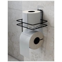 Pratik Yapışkanlı Metal Tuvalet Kağıdı Tutucu