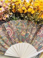 Bambu Çift Taraflı Kadife Yelpaze