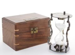Ahşap Kutulu Pirinç Kum Saati