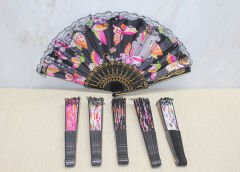 Plastik Renkli Yelpaze