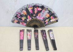 Plastik Renkli Yelpaze