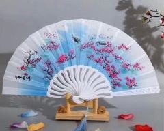 Plastik Desenli Yelpaze