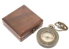 Ahşap Kutulu Pusula Model 4