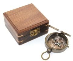 Ahşap Kutulu Pusula Model 6