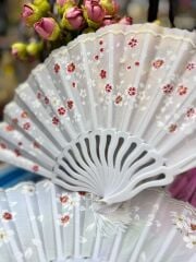 Plastik Desenli Yelpaze