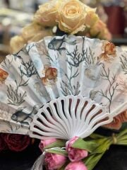 Plastik Desenli Yelpaze