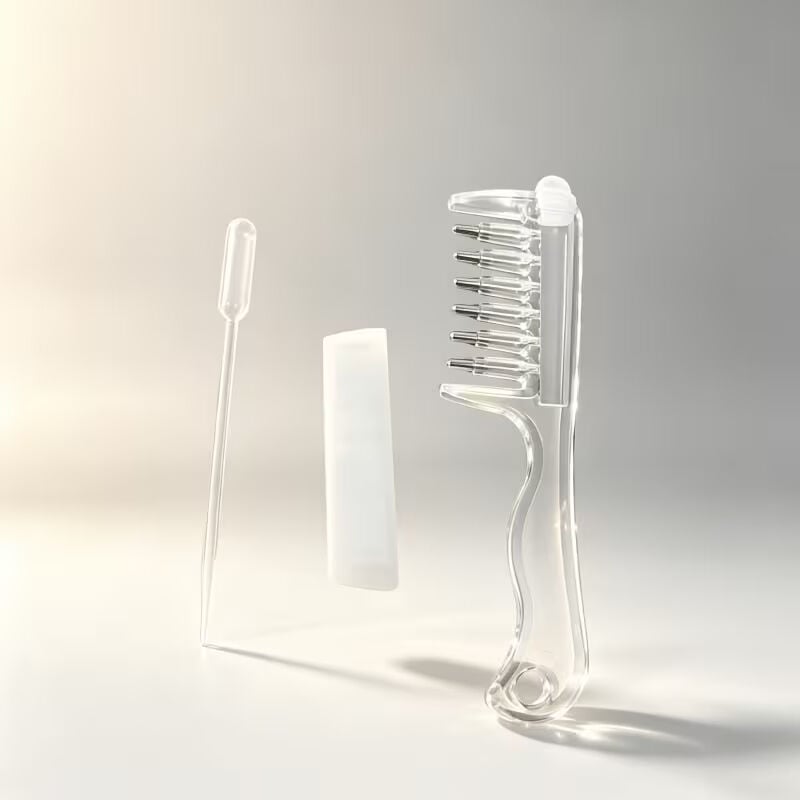 Saç Bakım Yağı Uygulama Tarağı - Serum Tarağı - Yeniden Doldurulabilir Hazne