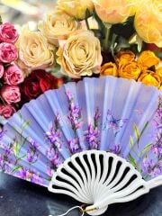 Plastik Desenli Yelpaze