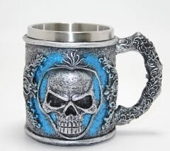 Grim Reaper Azrail Kabartmalı 3D Tasarım Çelik Kupa Bardak