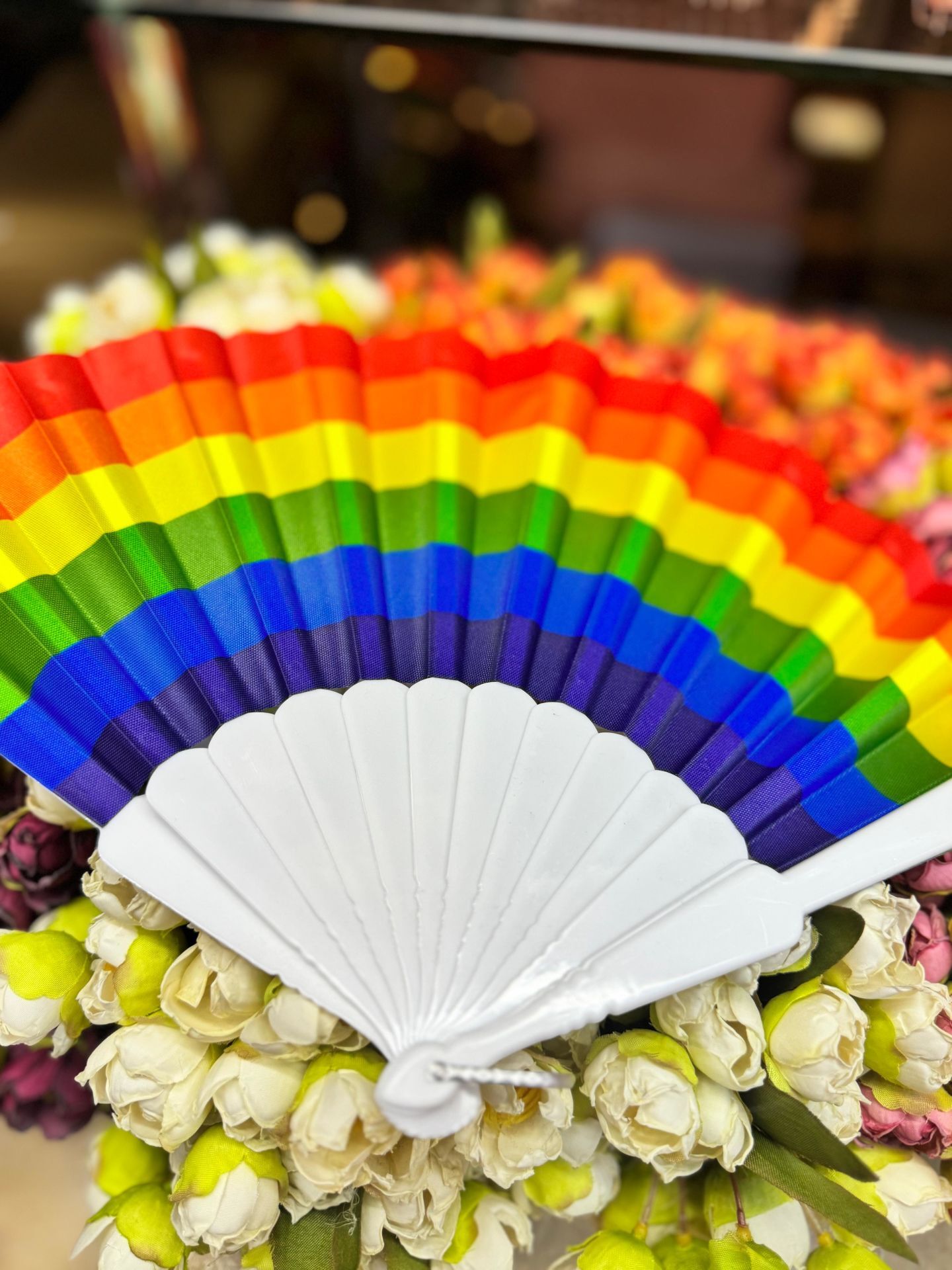 Plastik Gökkuşağı Yelpaze