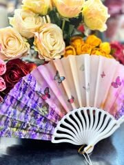 Plastik Desenli Yelpaze