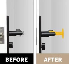 Renkli Vantuzlu Geçmeli Kapı Kolu Stoper 4lü Set