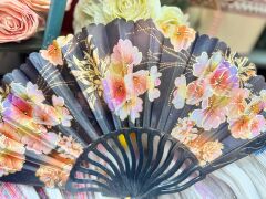 Plastik Desenli Yelpaze