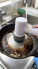 Magic Brush 5 in 1 Kablosuz Şarjlı Temizlik Fırçası | Çok Amaçlı Döner Başlıklı Elektrikli Banyo, Mutfak ve Fayans Temizleme Seti