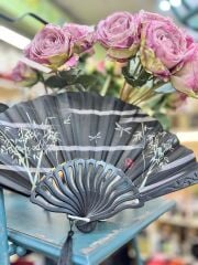 Plastik Desenli Yelpaze