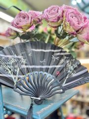 Plastik Desenli Yelpaze