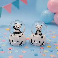 Mini Işıklı Panda Kar Küresi