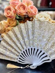 Plastik Desenli Yelpaze