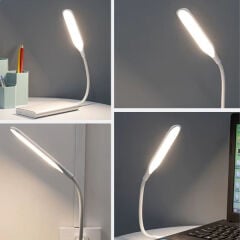 Kompakt USB Beyaz 14 Ledli 3 Kademeli Dokunmatik Okuma Lambası