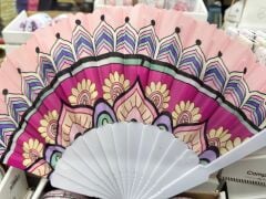 Plastik Desenli Yelpaze