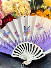 Plastik Desenli Yelpaze