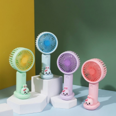 Taşınabilir Şarjlı El Fanı 3 Kademeli Tavşan Figürlü
