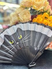 Plastik Kedi Tasarımlı Yelpaze