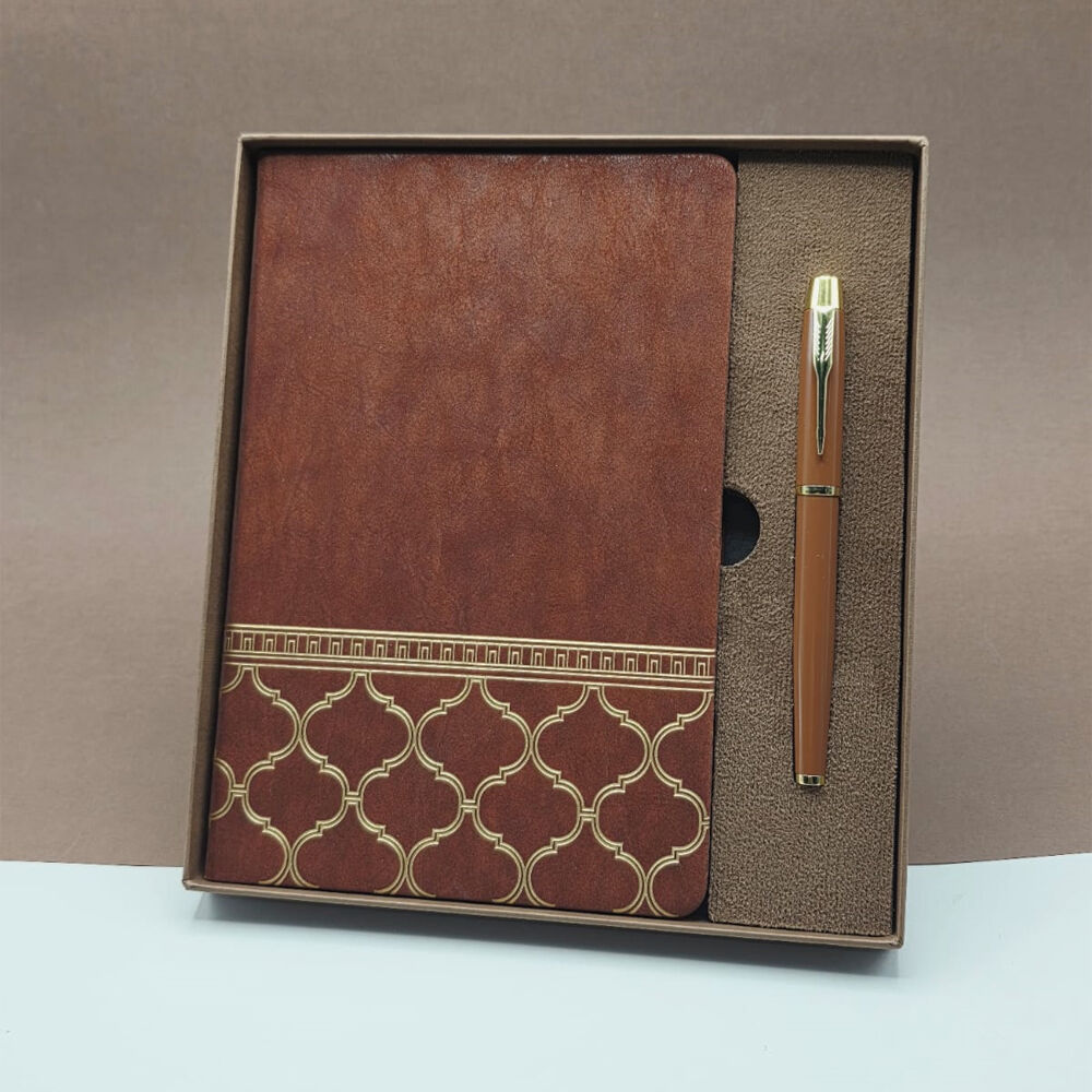 Öğretmenler Günü Hediyesi Kutulu Deri Defter Kalem Seti
