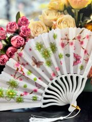 Plastik Desenli Yelpaze