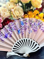 Plastik Desenli Yelpaze