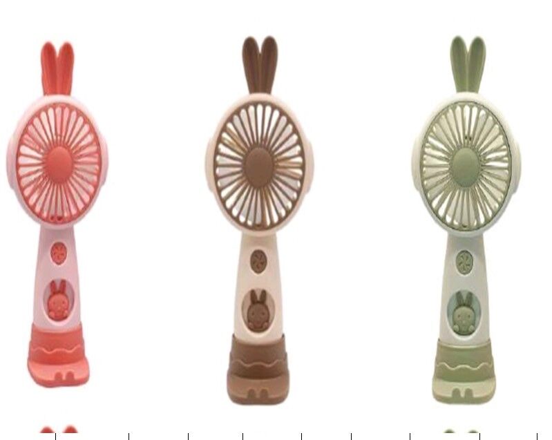 Taşınabilir Şarjlı El Fanı 3 Kademeli Asmalı Masa Üstü Telefon Tutmalı