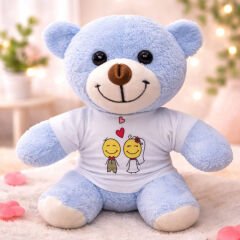 Mutlu Çift Tişörtlü Peluş Ayı