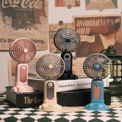 Taşınabilir Şarjlı El Fanı 2 Kademeli Masa Üstü Telefon Tutmalı