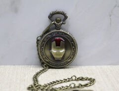 Iron Man Tasarımlı Köstekli Saat