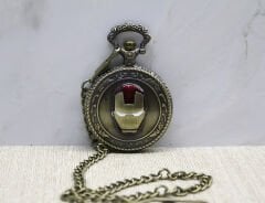 Iron Man Tasarımlı Köstekli Saat