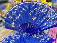 Plastik Desenli Yelpaze