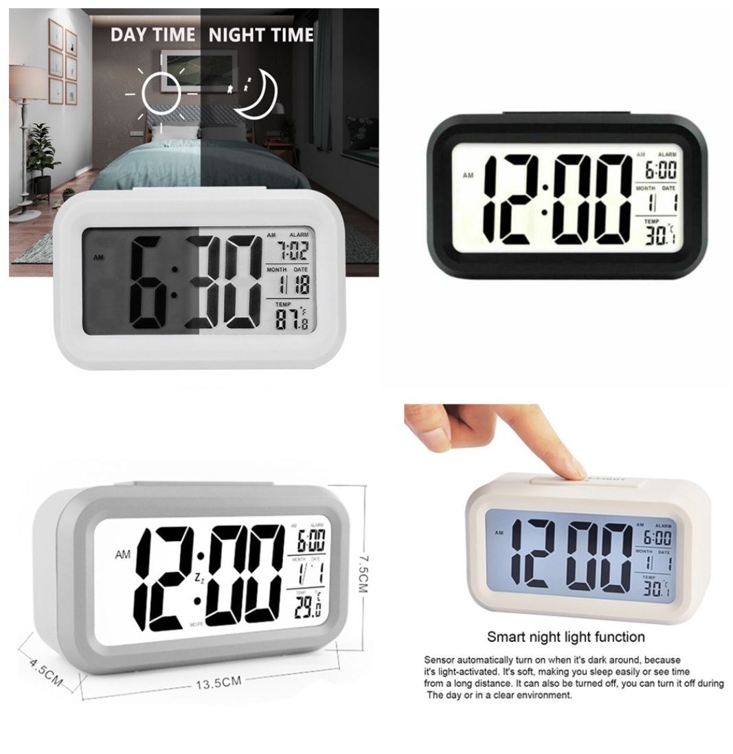 Dijital Alarmlı Masa Saati