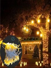 10m 100 Led IP65 Dış Mekan Led Işık Beyaz Kablo