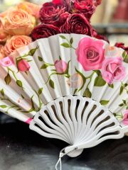 Plastik Desenli Yelpaze