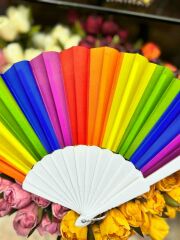 Plastik Gökkuşağı Düz Yelpaze