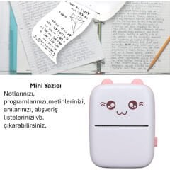 Mini Taşınabilir Yazıcı Printer