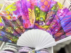 Plastik Kedi Tasarımlı Yelpaze