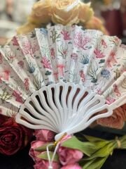 Plastik Desenli Yelpaze