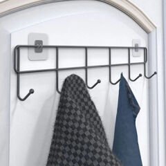 6'lı Yapışkanlı Kapı Arkası Askı