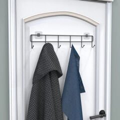 6'lı Yapışkanlı Kapı Arkası Askı