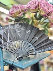 Plastik Desenli Yelpaze